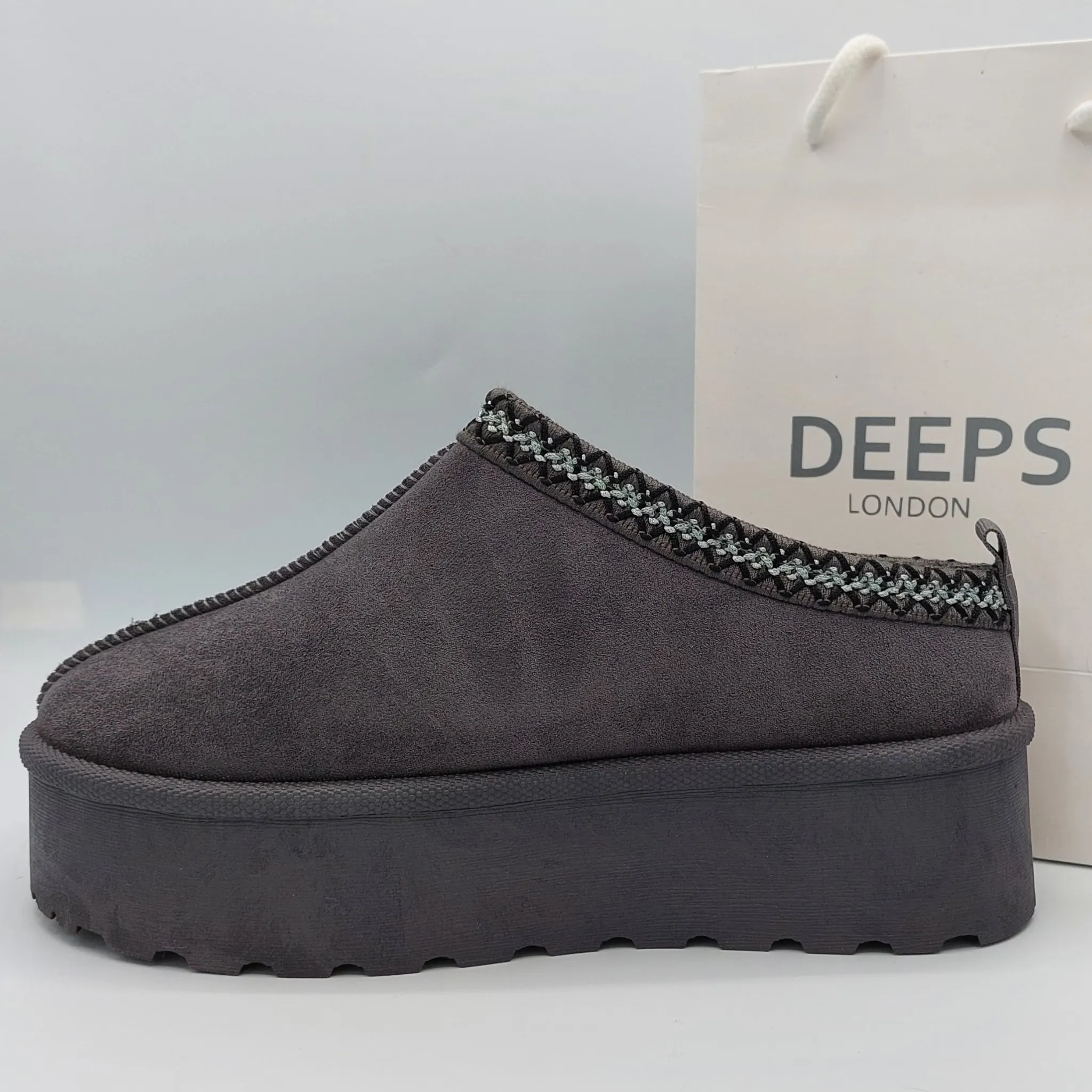 SAMBUCA FAUX FUR LINING KNIT  SLIPPERS