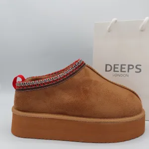 SAMBUCA FAUX FUR LINING KNIT  SLIPPERS