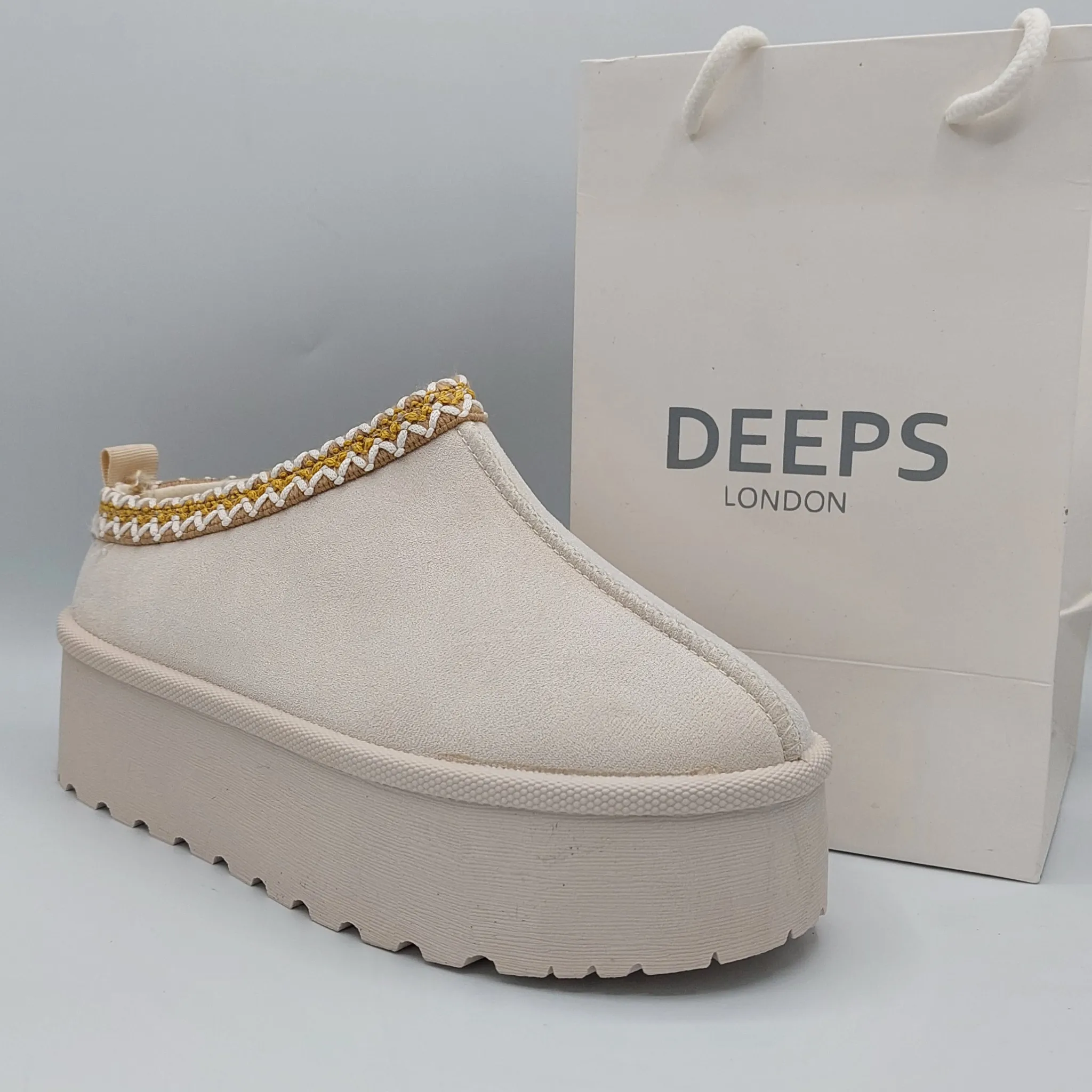 SAMBUCA FAUX FUR LINING KNIT  SLIPPERS