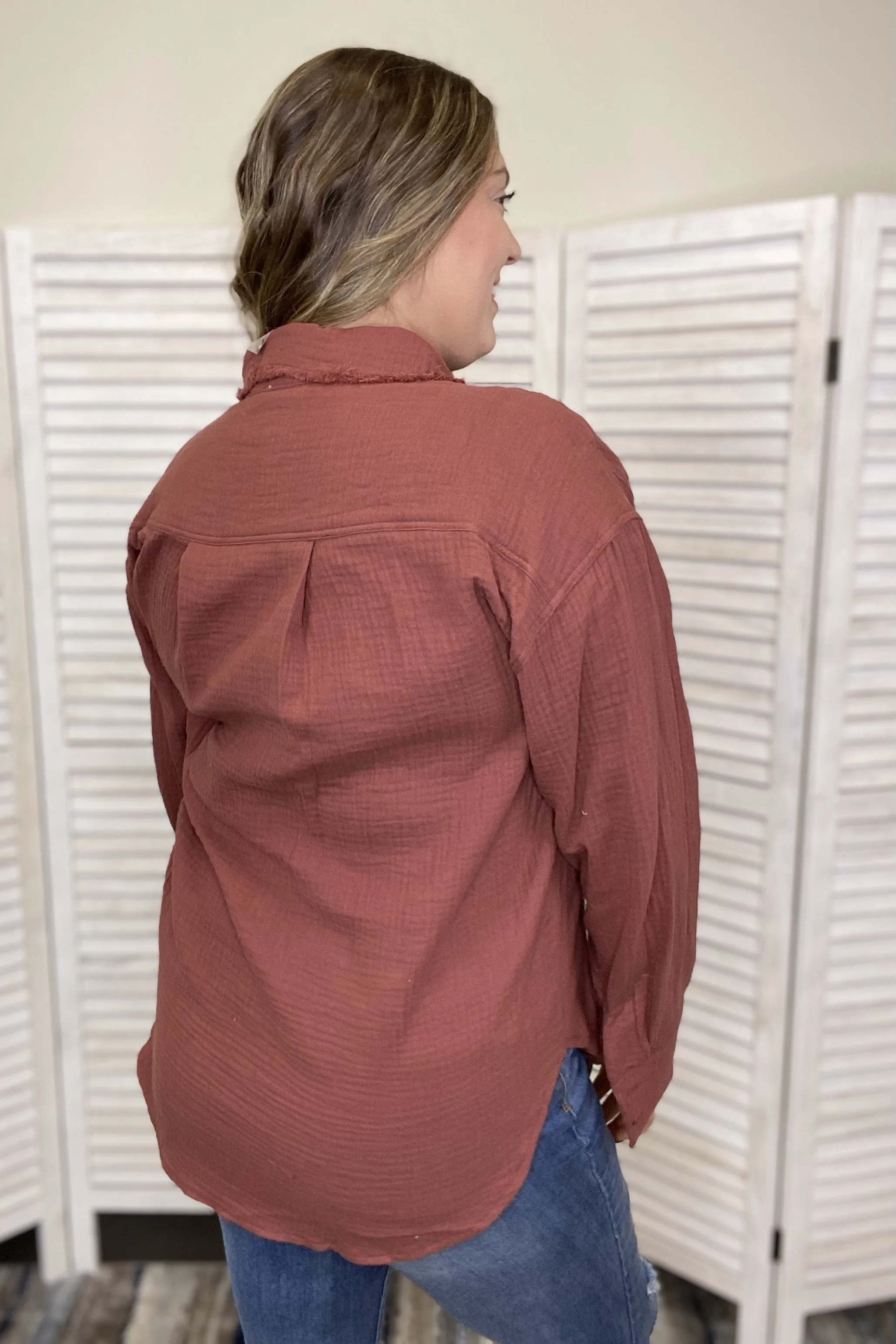 Simple Style Long Sleeve Top * Final Sale*