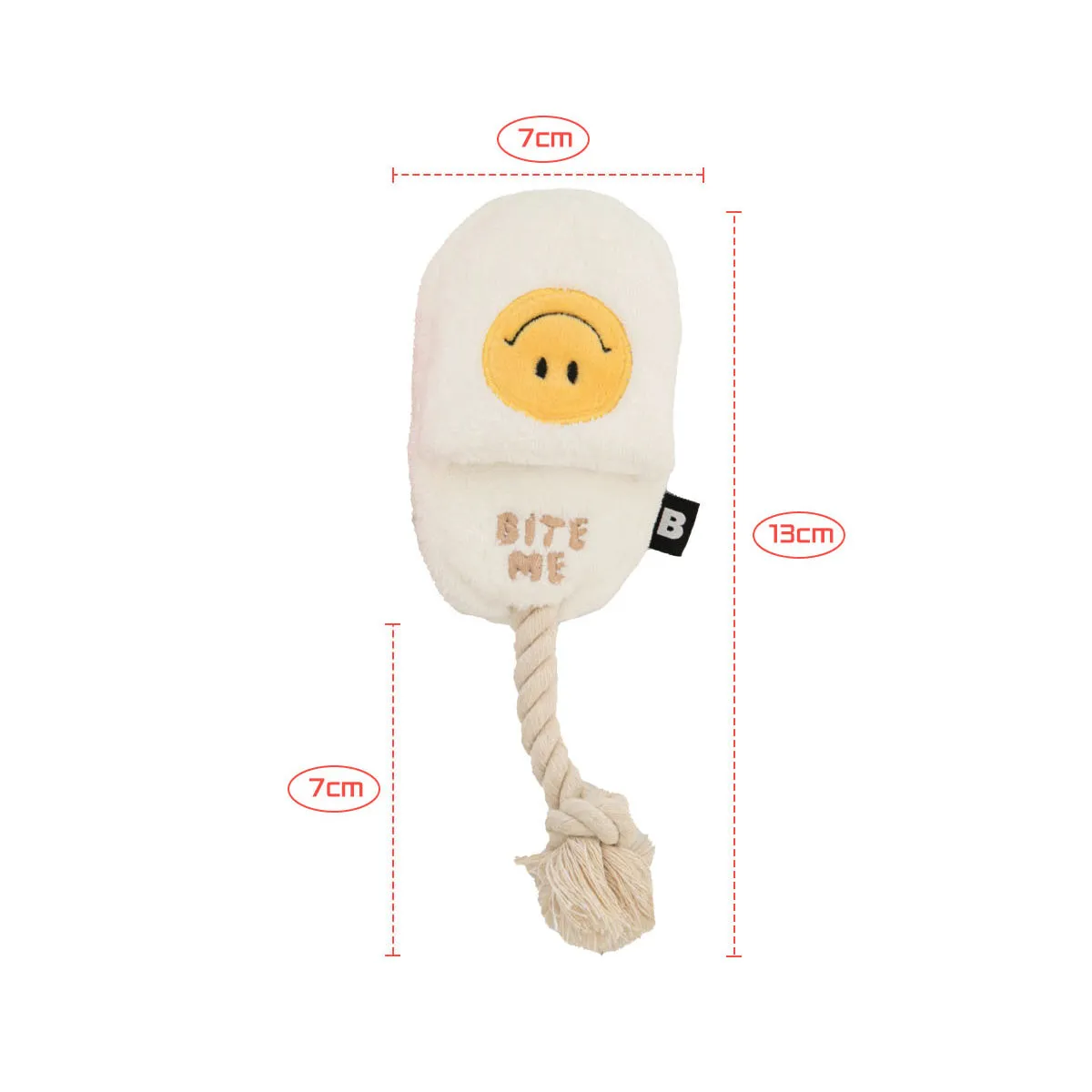 Slipper Dog Tug Toy - Strawberry
