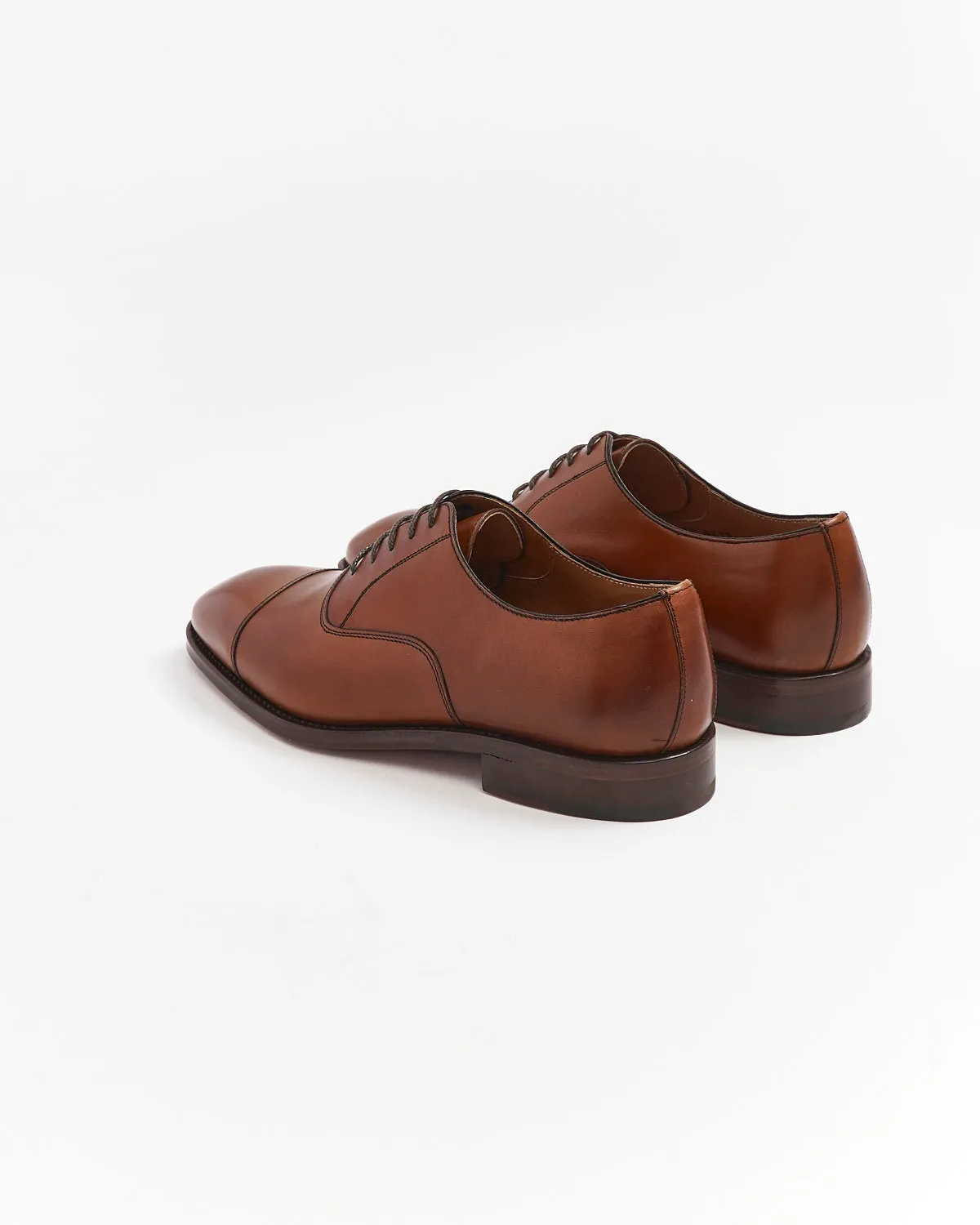 Tan Brown Cap Toe Oxford Dress Shoe