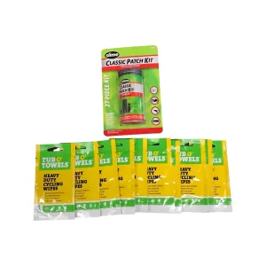Tub O' Towels CW-01 Slime 20189-10 Heavy Duty Cycling wipes & Bicycle Patch Kit