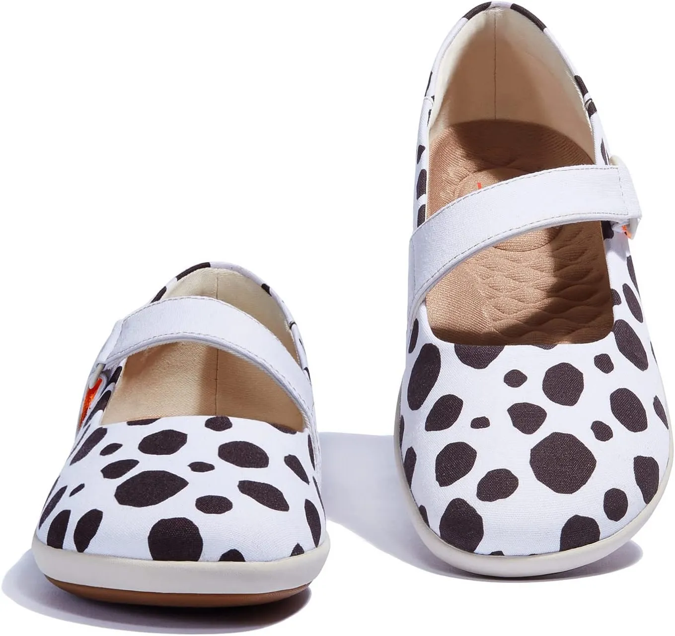UIN Women's Mary Jane Flats Slip On Round Toe Casual Lightweight Comfortable Art Painted Travel Shoes Illites 