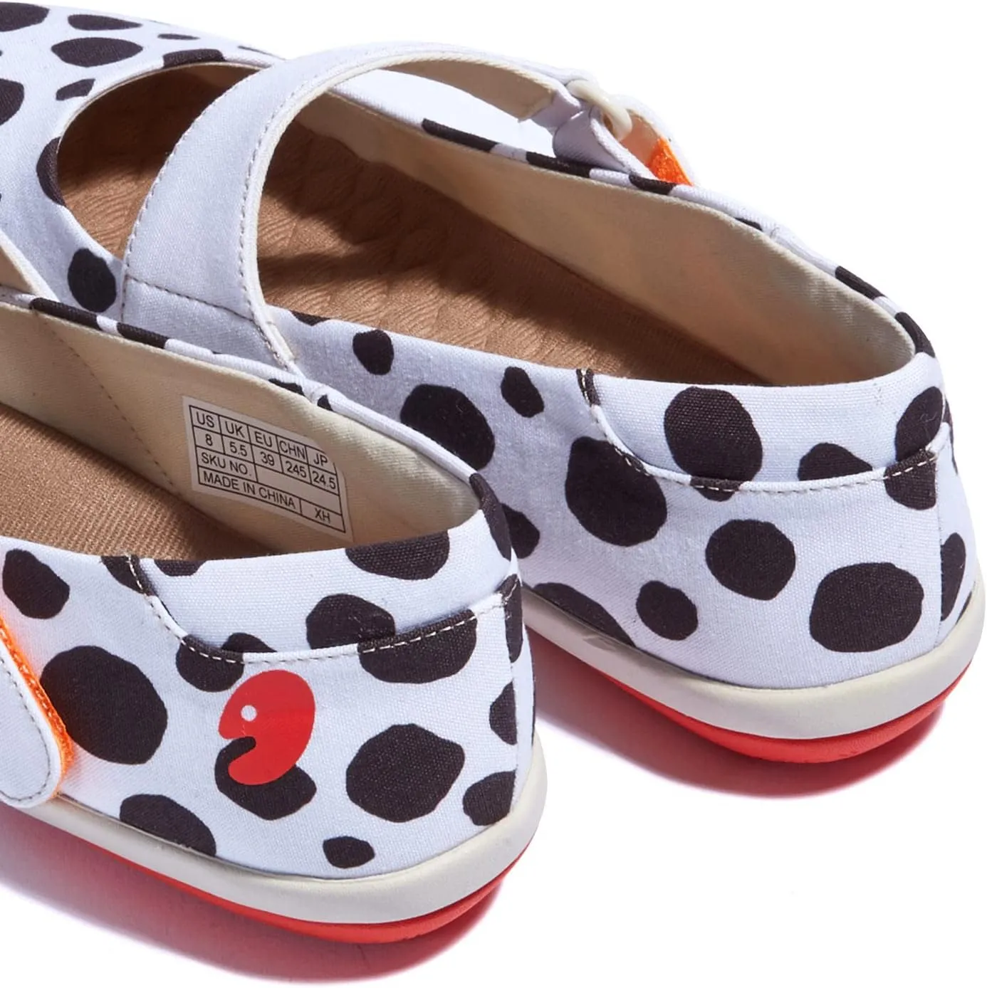UIN Women's Mary Jane Flats Slip On Round Toe Casual Lightweight Comfortable Art Painted Travel Shoes Illites 