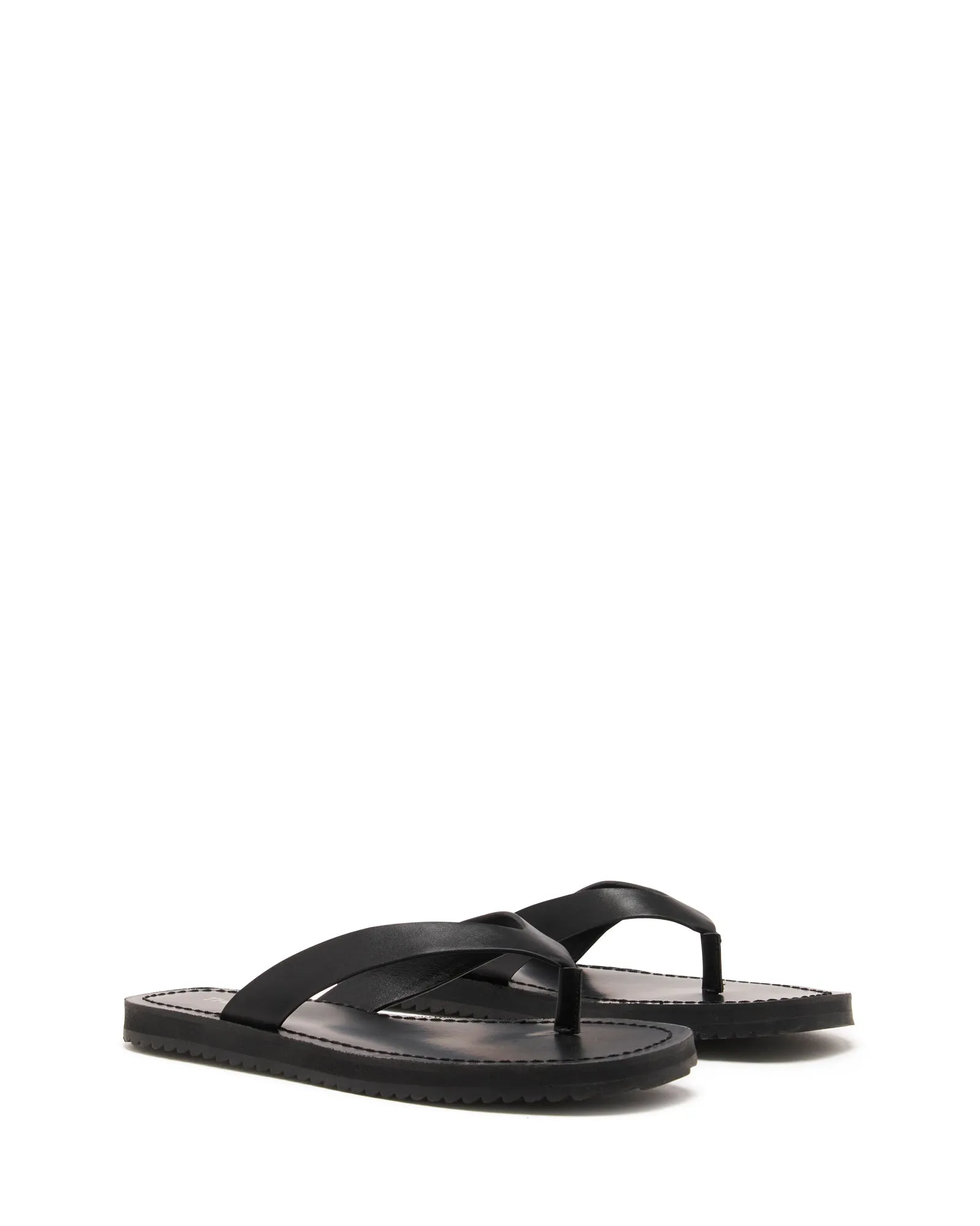 Undone Thong Sandal Black